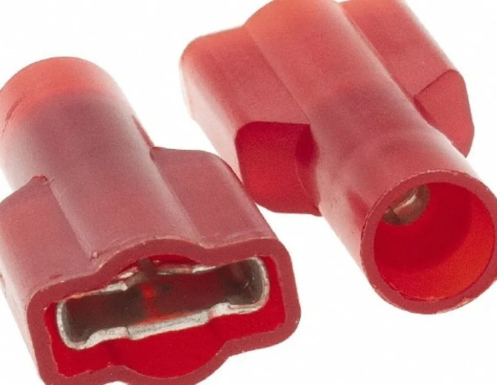 Wire Disconnect: Female, Nylon, 22-18 AWG, 1/4" Tab Width