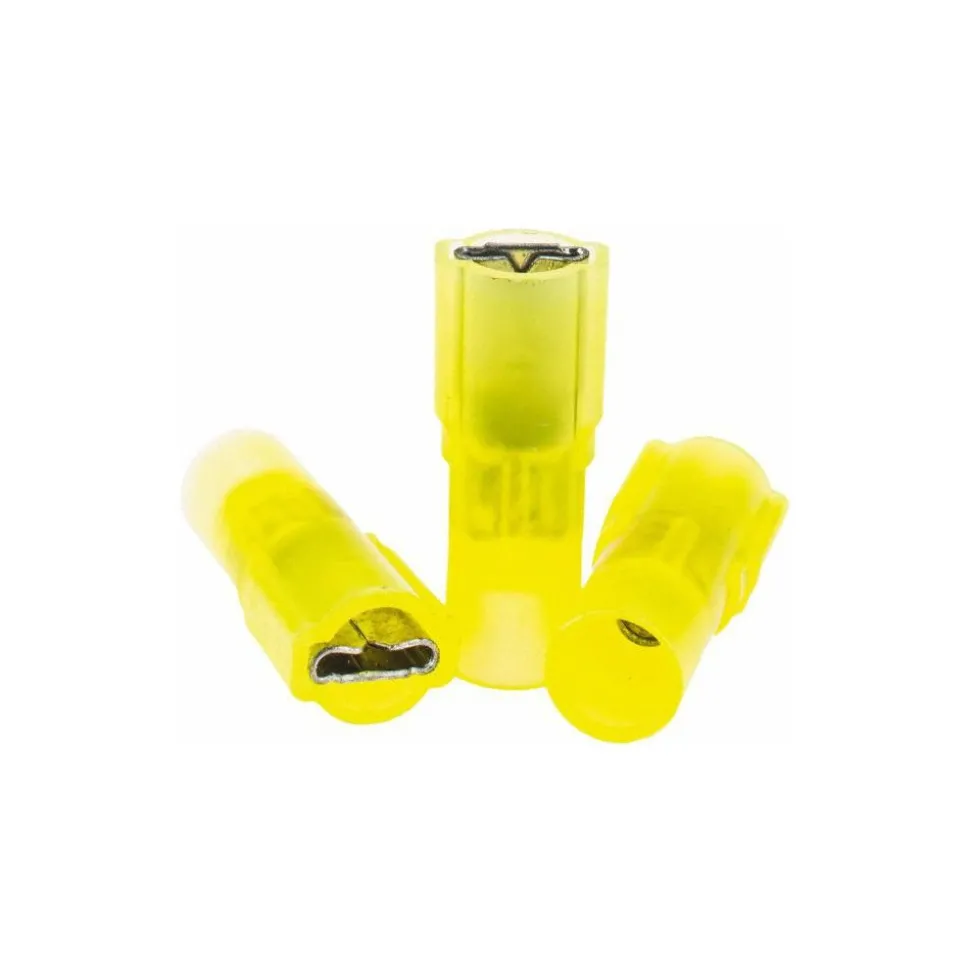 Wire Disconnect: Female, Nylon, 12-10 AWG, 1/4" Tab Width