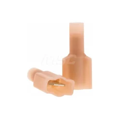 Wire Disconnect: Male, Red, Nylon, 22-16 AWG, 1/4" Tab Width