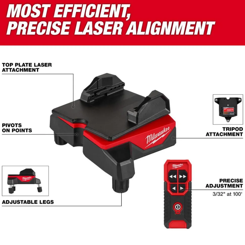 Wireless Laser Alignment Base with Remote