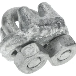 Wire Rope Clip: 1/8" Rope Dia, Forged Steel