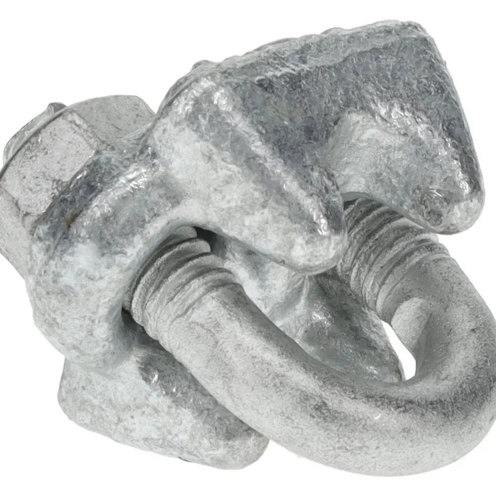 Wire Rope Clip: 3/16" Rope Dia, Forged Steel