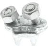 Wire Rope Clip: 1/4" Rope Dia, Forged Steel