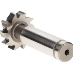 Woodruff Keyseat Cutter: 1" Cut Dia, 1/4" Cut Width, 1/2" Shank Dia, Staggered Tooth