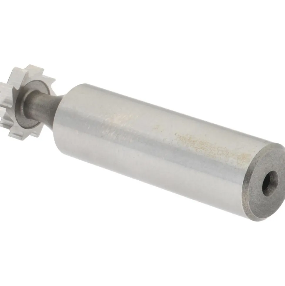 Woodruff Keyseat Cutter: 1/2" Cut Dia, 1/8" Cut Width, 1/2" Shank Dia, Straight Tooth