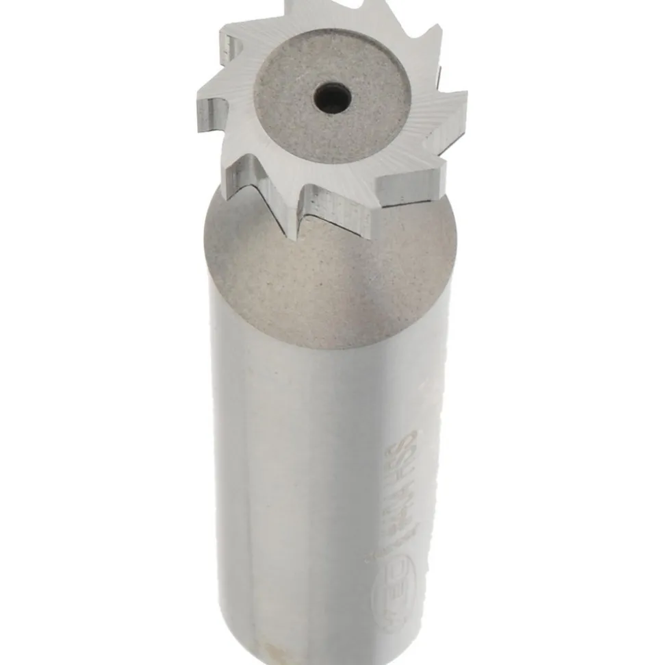 Woodruff Keyseat Cutter: 1/2" Cut Dia, 1/8" Cut Width, 1/2" Shank Dia, Straight Tooth