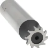 Woodruff Keyseat Cutter: 1/2" Cut Dia, 1/16" Cut Width, 1/2" Shank Dia, Straight Tooth