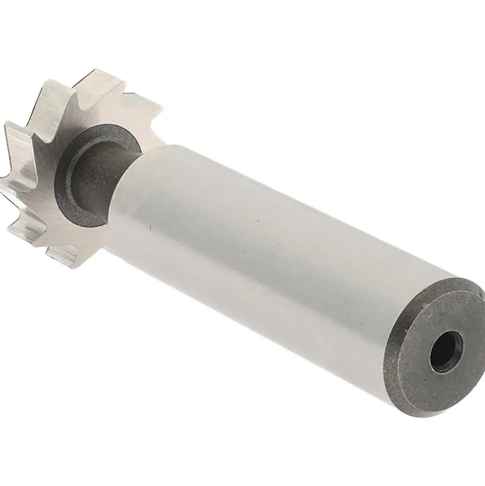 Woodruff Keyseat Cutter: 3/4" Cut Dia, 3/16" Cut Width, 1/2" Shank Dia, Straight Tooth