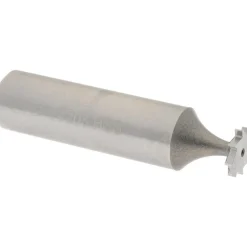 Woodruff Keyseat Cutter: 3/8" Cut Dia, 1/16" Cut Width, 1/2" Shank Dia, Straight Tooth