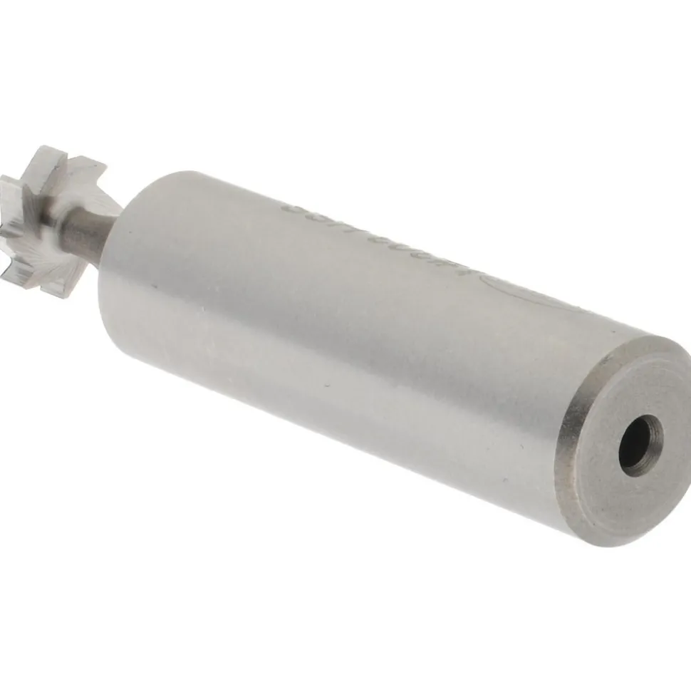 Woodruff Keyseat Cutter: 3/8" Cut Dia, 3/32" Cut Width, 1/2" Shank Dia, Straight Tooth