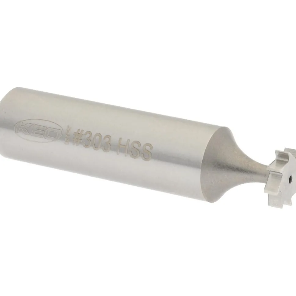 Woodruff Keyseat Cutter: 3/8" Cut Dia, 3/32" Cut Width, 1/2" Shank Dia, Straight Tooth