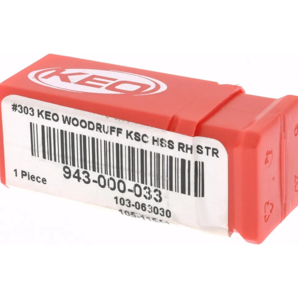 Woodruff Keyseat Cutter: 3/8" Cut Dia, 3/32" Cut Width, 1/2" Shank Dia, Straight Tooth