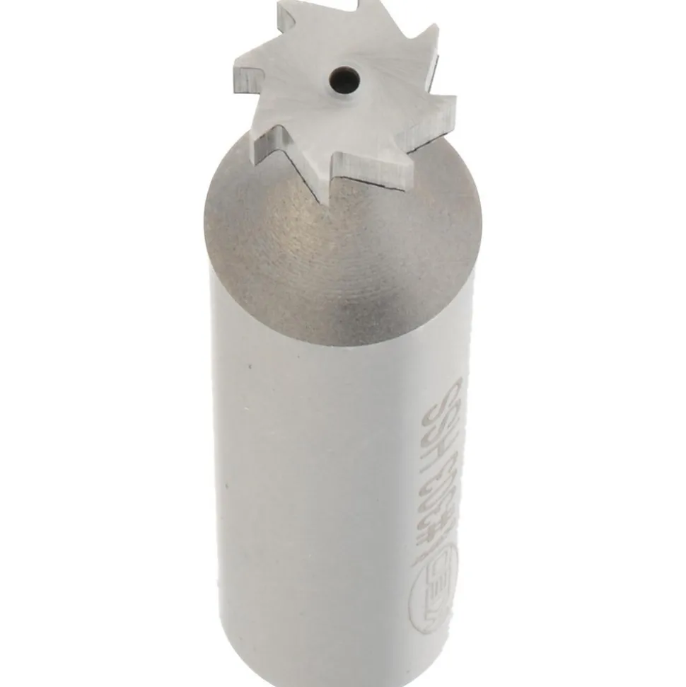 Woodruff Keyseat Cutter: 3/8" Cut Dia, 3/32" Cut Width, 1/2" Shank Dia, Straight Tooth
