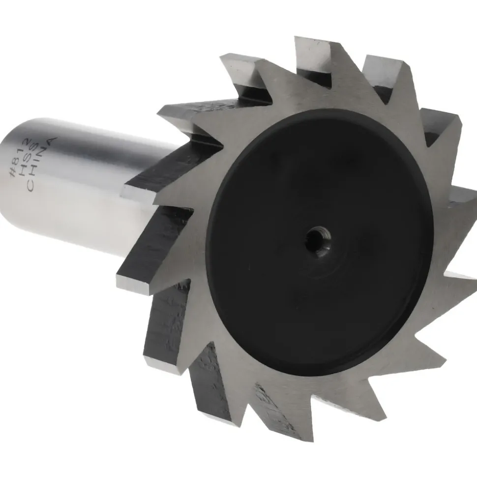 Woodruff Keyseat Cutter: 1-1/2" Cut Dia, 1/4" Cut Width, 1/2" Shank Dia, Straight Tooth