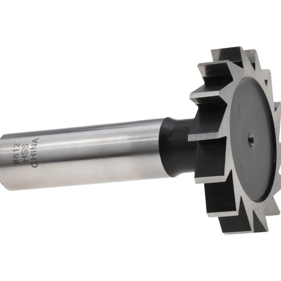 Woodruff Keyseat Cutter: 1-1/2" Cut Dia, 1/4" Cut Width, 1/2" Shank Dia, Straight Tooth