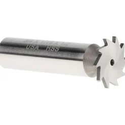 Woodruff Keyseat Cutter: 3/4" Cut Dia, 1/16" Cut Width, 1/2" Shank Dia, Straight Tooth