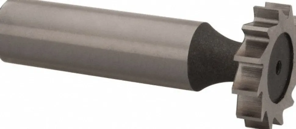 Woodruff Keyseat Cutter: 7/8" Cut Dia, 3/16" Cut Width, 1/2" Shank Dia, Straight Tooth