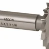 Woodruff Keyseat Cutter: 1-1/2" Cut Dia, 1/8" Cut Width, 1/2" Shank Dia, Straight Tooth