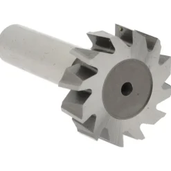 Woodruff Keyseat Cutter: 1-1/4" Cut Dia, 3/8" Cut Width, 1/2" Shank Dia, Staggered Tooth