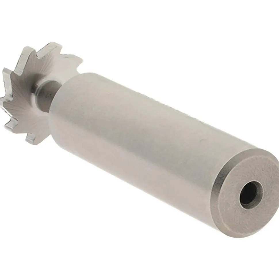 Woodruff Keyseat Cutter: 5/8" Cut Dia, 3/32" Cut Width, 1/2" Shank Dia, Straight Tooth