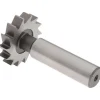 Woodruff Keyseat Cutter: 1-1/4" Cut Dia, 1/4" Cut Width, 1/2" Shank Dia, Straight Tooth