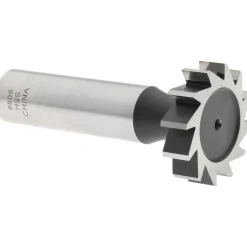 Woodruff Keyseat Cutter: 1" Cut Dia, 1/4" Cut Width, 1/2" Shank Dia, Straight Tooth