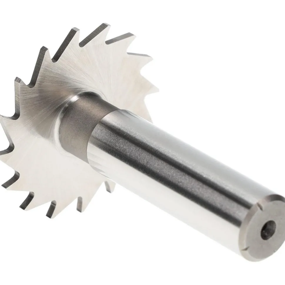 Woodruff Keyseat Cutter: 1-1/2" Cut Dia, 1/16" Cut Width, 1/2" Shank Dia, Straight Tooth