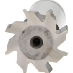 Woodruff Keyseat Cutter: 3/4" Cut Dia, 1/4" Cut Width, 1/2" Shank Dia, Staggered Tooth
