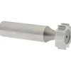 Woodruff Keyseat Cutter: 3/4" Cut Dia, 1/4" Cut Width, 1/2" Shank Dia, Straight Tooth