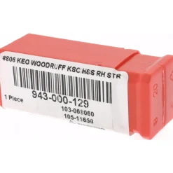 Woodruff Keyseat Cutter: 3/4" Cut Dia, 1/4" Cut Width, 1/2" Shank Dia, Straight Tooth
