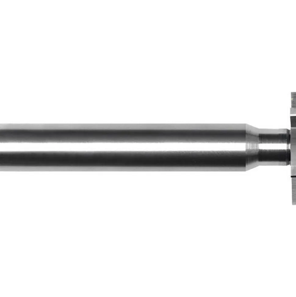 Woodruff Keyseat Cutter: 2" Cut Dia, 3/16" Cut Width, 1/2" Shank Dia, Straight Tooth