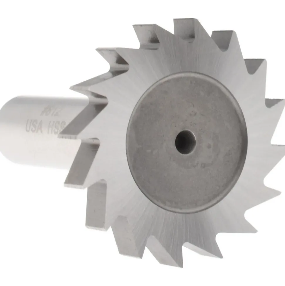Woodruff Keyseat Cutter: 1-1/2" Cut Dia, 1/4" Cut Width, 1/2" Shank Dia, Straight Tooth