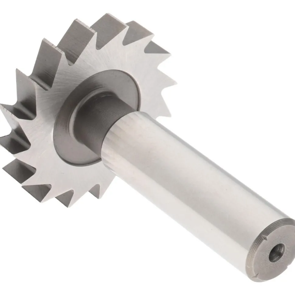 Woodruff Keyseat Cutter: 1-1/2" Cut Dia, 1/4" Cut Width, 1/2" Shank Dia, Straight Tooth