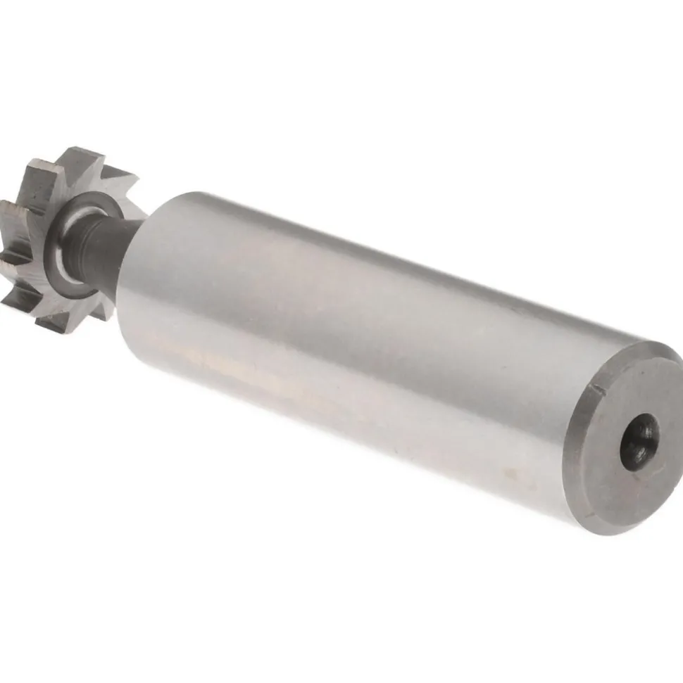Woodruff Keyseat Cutter: 1/2" Cut Dia, 1/8" Cut Width, 1/2" Shank Dia, Straight Tooth