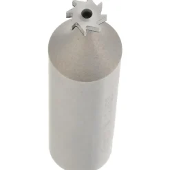 Woodruff Keyseat Cutter: 1/4" Cut Dia, 1/16" Cut Width, 1/2" Shank Dia, Straight Tooth