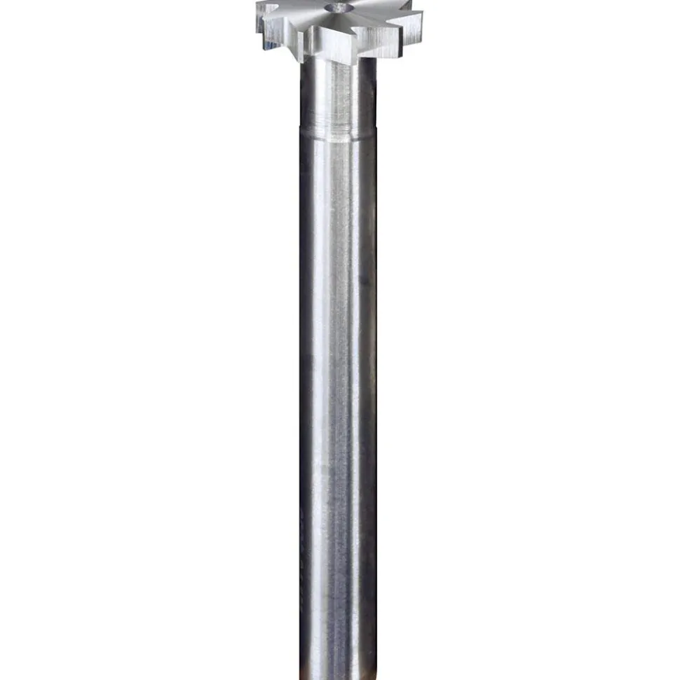 Woodruff Keyseat Cutter: 5/8" Cut Dia, 1/8" Cut Width, 1/4" Shank Dia, Straight Tooth