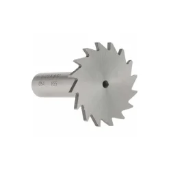 Woodruff Keyseat Cutter: 1-1/2" Cut Dia, 3/32" Cut Width, 1/2" Shank Dia, Straight Tooth