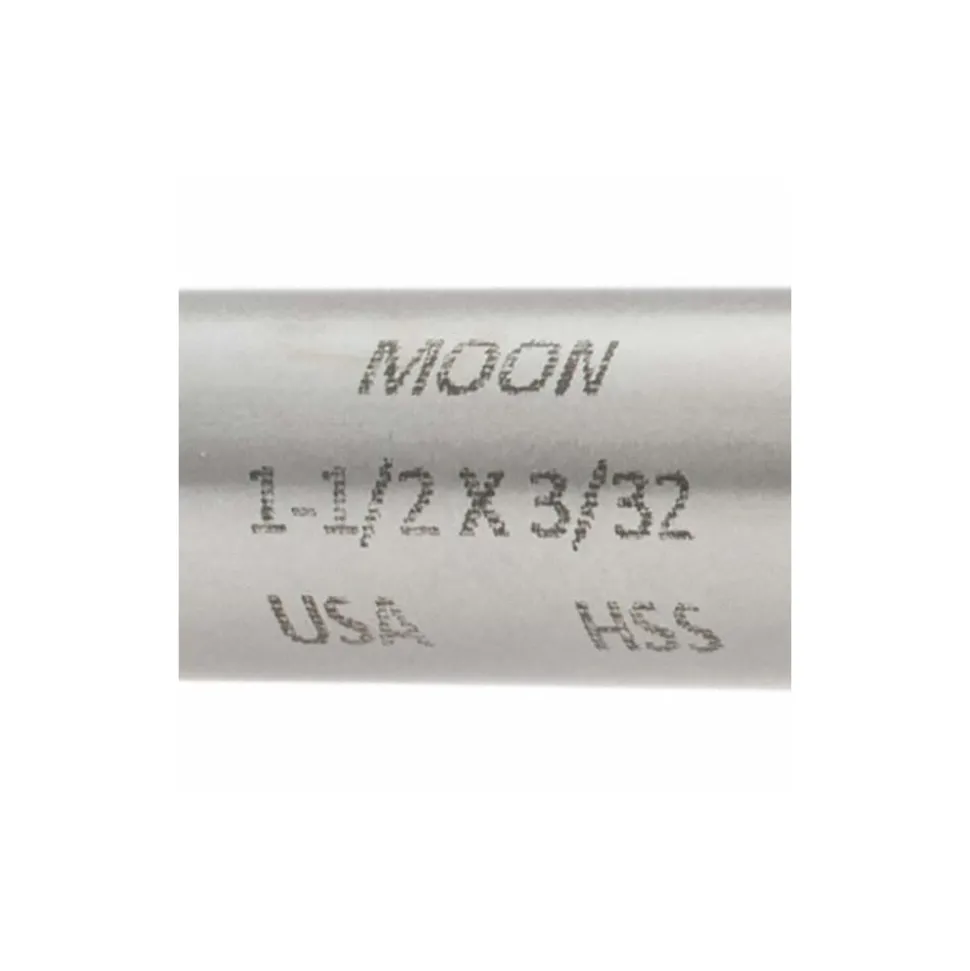 Woodruff Keyseat Cutter: 1-1/2" Cut Dia, 3/32" Cut Width, 1/2" Shank Dia, Straight Tooth