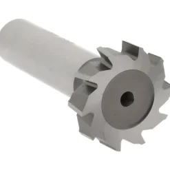 Woodruff Keyseat Cutter: 1" Cut Dia, 1/4" Cut Width, 1/2" Shank Dia, Staggered Tooth