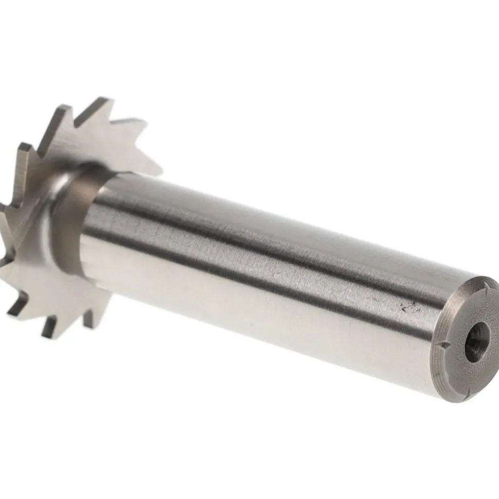Woodruff Keyseat Cutter: 1" Cut Dia, 1/16" Cut Width, 1/2" Shank Dia, Straight Tooth