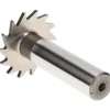Woodruff Keyseat Cutter: 1-1/4" Cut Dia, 5/64" Cut Width, 1/2" Shank Dia, Straight Tooth
