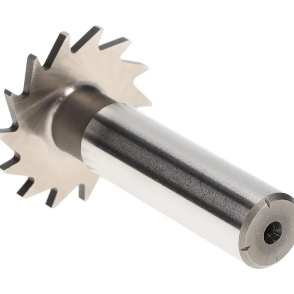 Woodruff Keyseat Cutter: 1-1/4" Cut Dia, 5/64" Cut Width, 1/2" Shank Dia, Straight Tooth