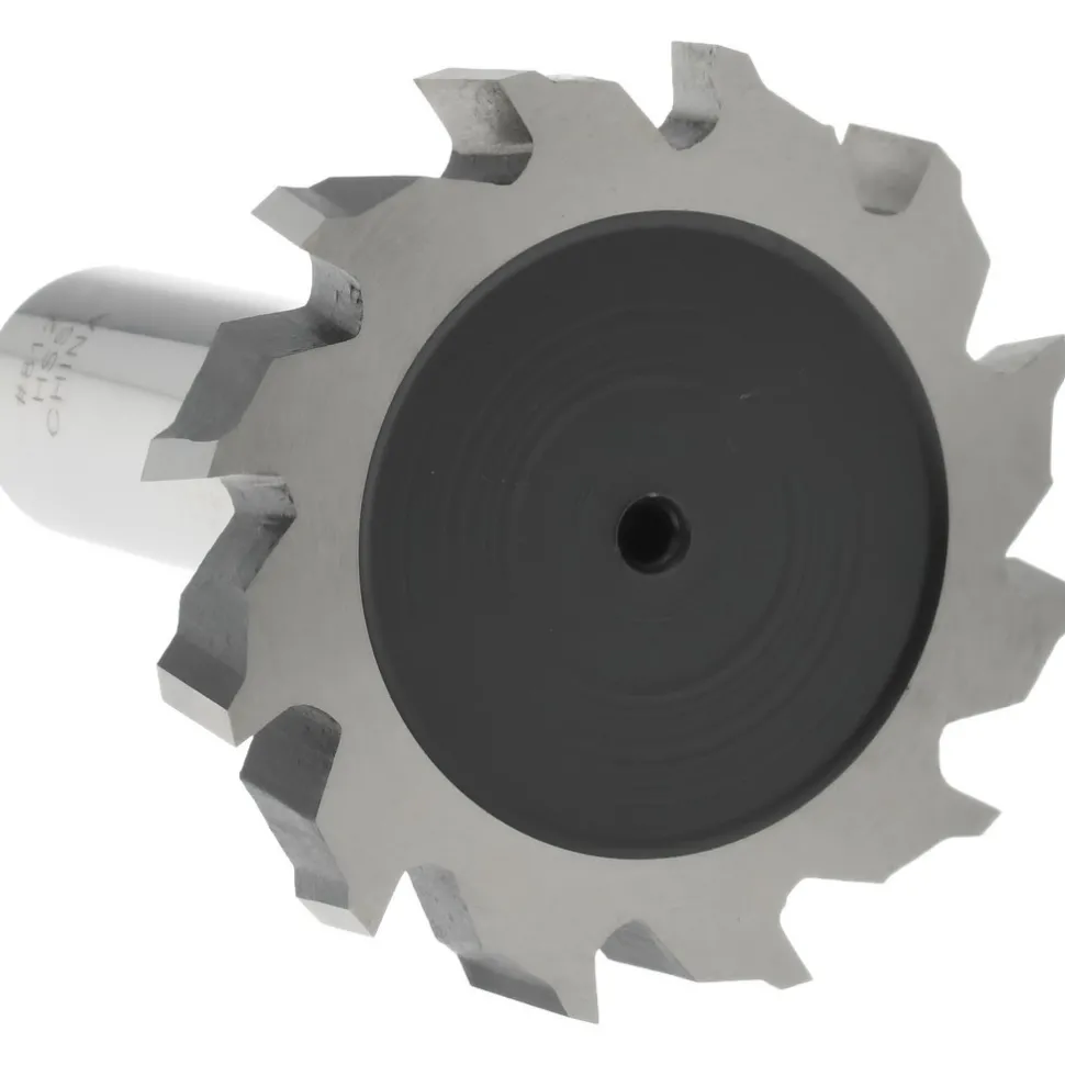 Woodruff Keyseat Cutter: 1-1/2" Cut Dia, 1/4" Cut Width, 1/2" Shank Dia, Staggered Tooth