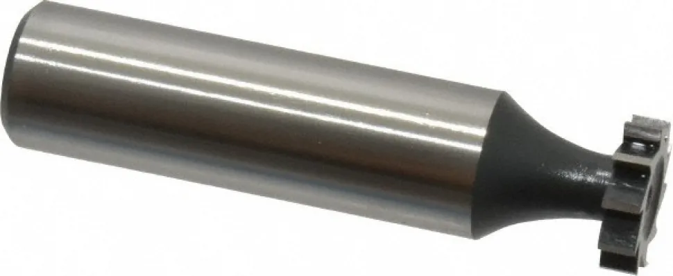 Woodruff Keyseat Cutter: 1/2" Cut Dia, 1/8" Cut Width, 1/2" Shank Dia, Straight Tooth