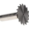 Woodruff Keyseat Cutter: 1-1/2" Cut Dia, 3/64" Cut Width, 1/2" Shank Dia, Straight Tooth