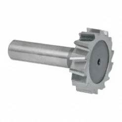 Woodruff Keyseat Cutter: 1-33/64" Cut Dia, 3/8" Cut Width, 1/2" Shank Dia, Staggered Tooth