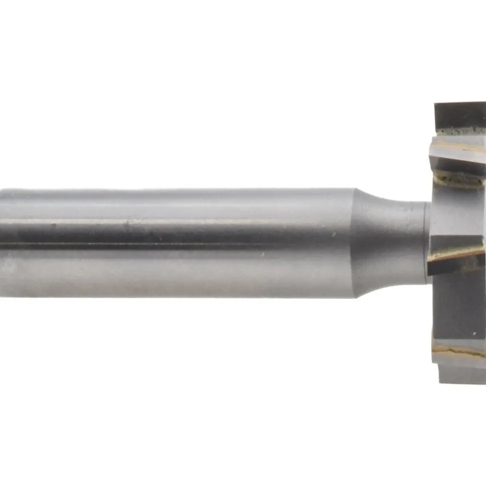 Woodruff Keyseat Cutter: 1-1/4" Cut Dia, 1/4" Cut Width, 1/2" Shank Dia, Staggered Tooth