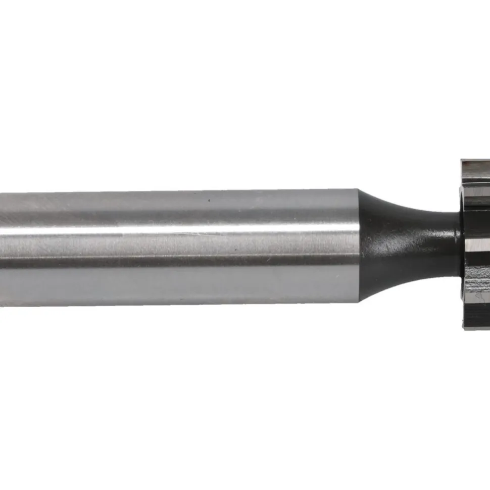 Woodruff Keyseat Cutter: 3/4" Cut Dia, 5/32" Cut Width, 1/2" Shank Dia, Straight Tooth
