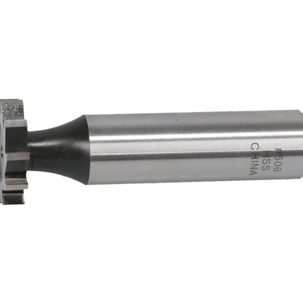 Woodruff Keyseat Cutter: 3/4" Cut Dia, 5/32" Cut Width, 1/2" Shank Dia, Straight Tooth