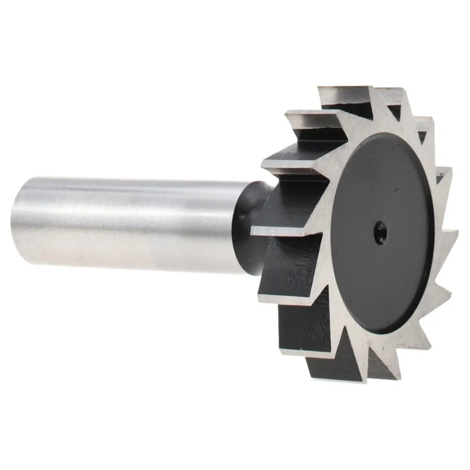Woodruff Keyseat Cutter: 1-1/2" Cut Dia, 5/16" Cut Width, 1/2" Shank Dia, Straight Tooth